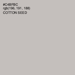 #C4BFBC - Cotton Seed Color Image